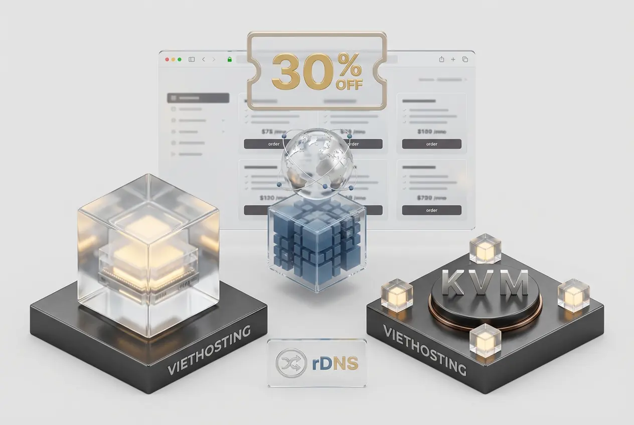 Khuyến mãi Hosting & VPS tháng 04/2026  – Giảm 30% trọn đời