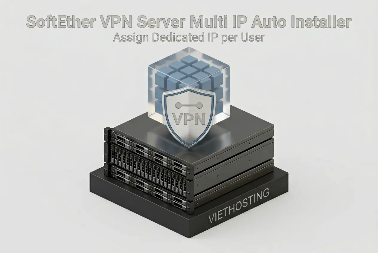 Cài SoftEther VPN Server Multi IP – Gán IP riêng cho từng User